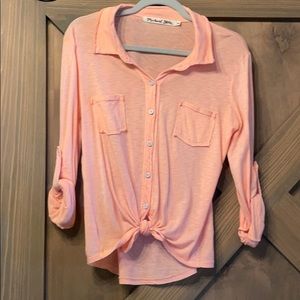 Button up long sleeved top